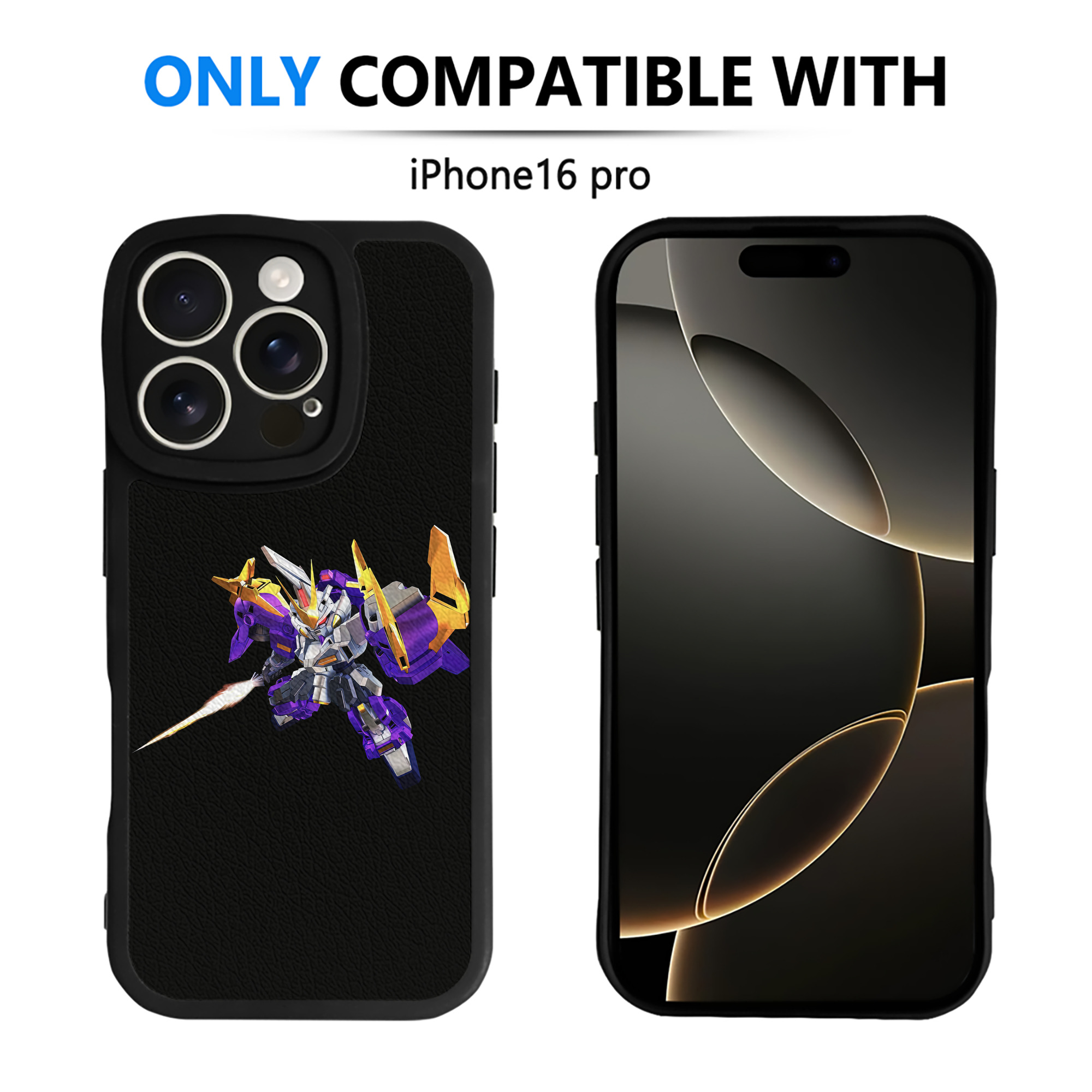（画像用） 機動戦士ガンダム Mobile Suit Gundam 【iPhone 16シリーズ対応】シリコンスマホケース（レザー調） 材質：シリコン